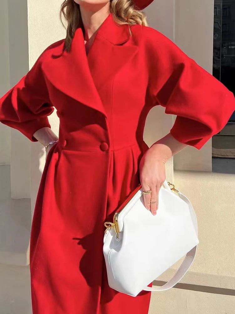 Women’s Vintage Double-Breasted Winter Coat