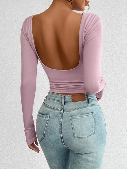 Woman Blouse 2024 Spring Fashion Y2K Slim Fit Solid Color Casual High Neck Tight Fitting Daily Basic Long Sleeved T-Shirt Top