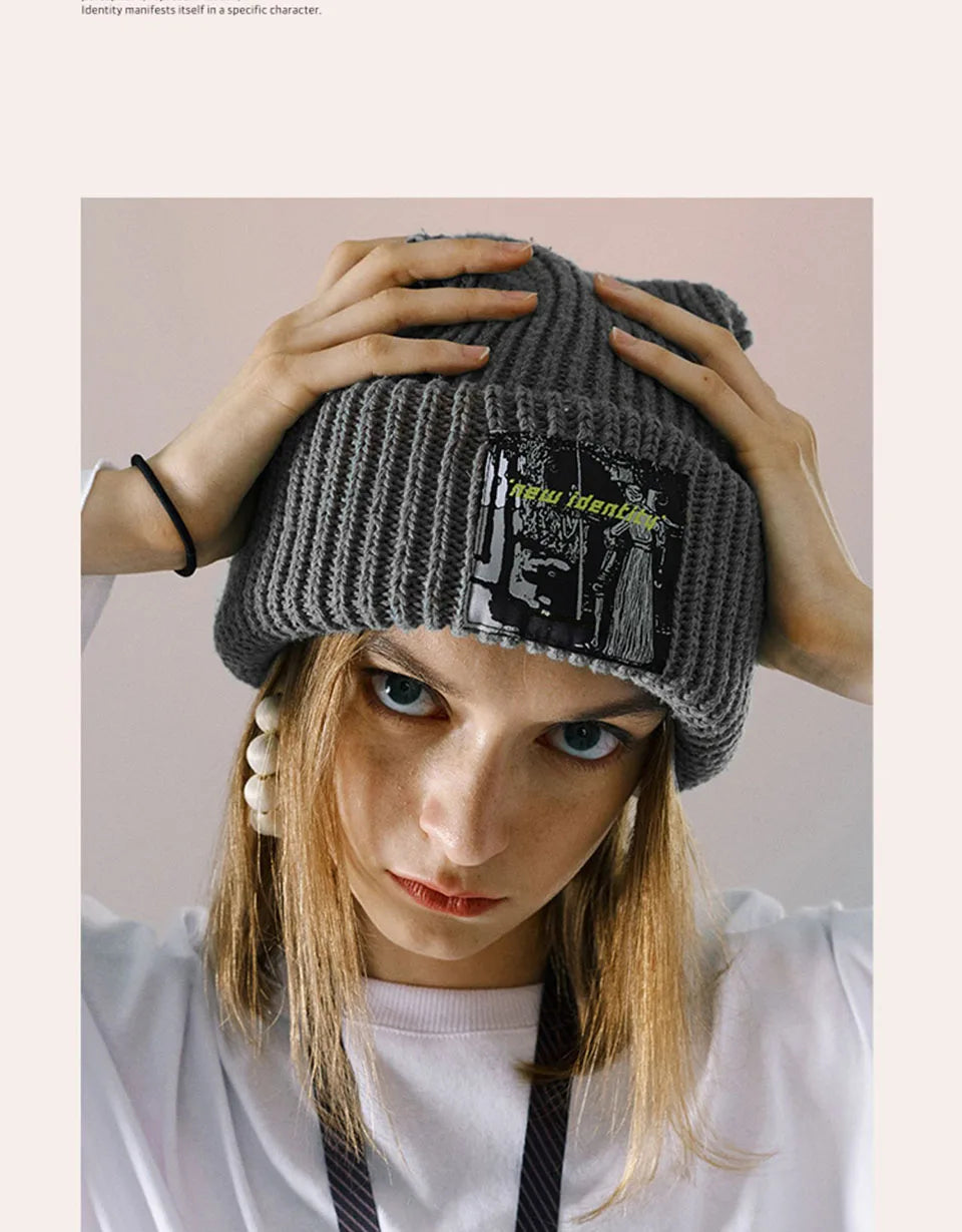 Oversized Knitted Winter Beanie