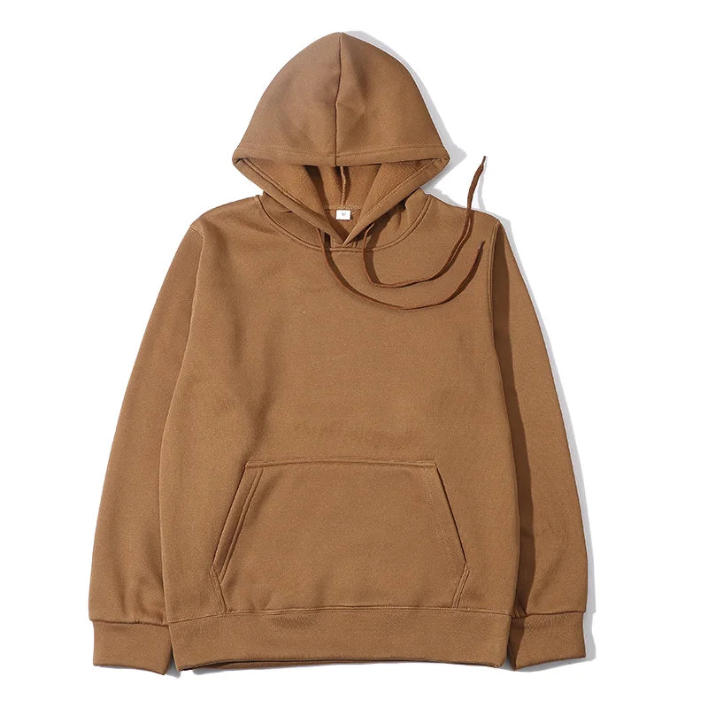 Unisex Solid Color Hoodie – Streetwear Fleece