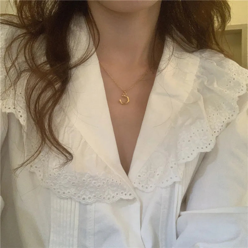 Women Blouse Female Shirt Summer Womens Blouses Spring Maxi Blusas Casual Elegant Vintage Long Sleeve Cotton Oversize Loose