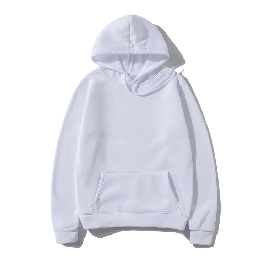 Unisex Solid Color Hoodie – Streetwear Fleece