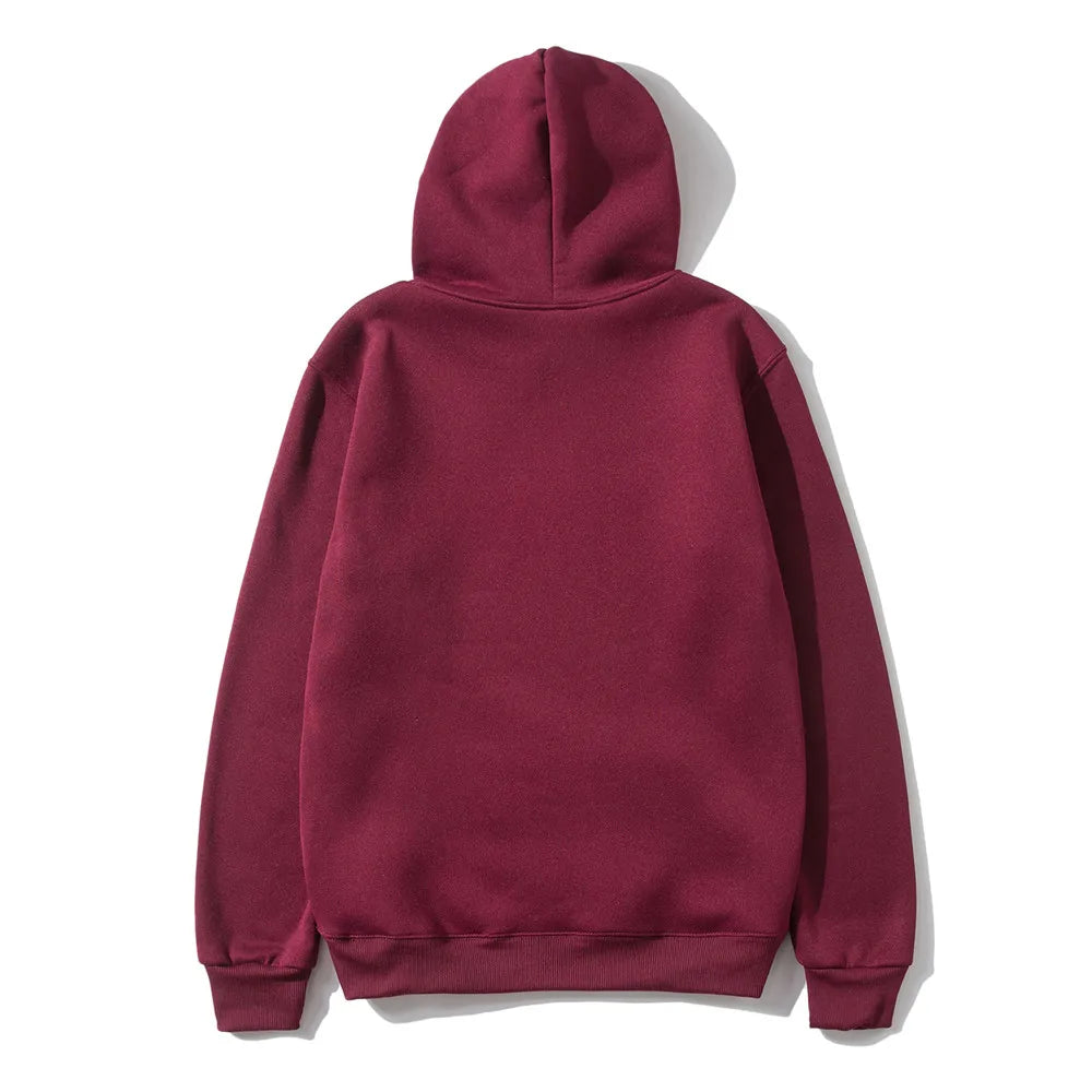 Unisex Solid Color Hoodie – Streetwear Fleece