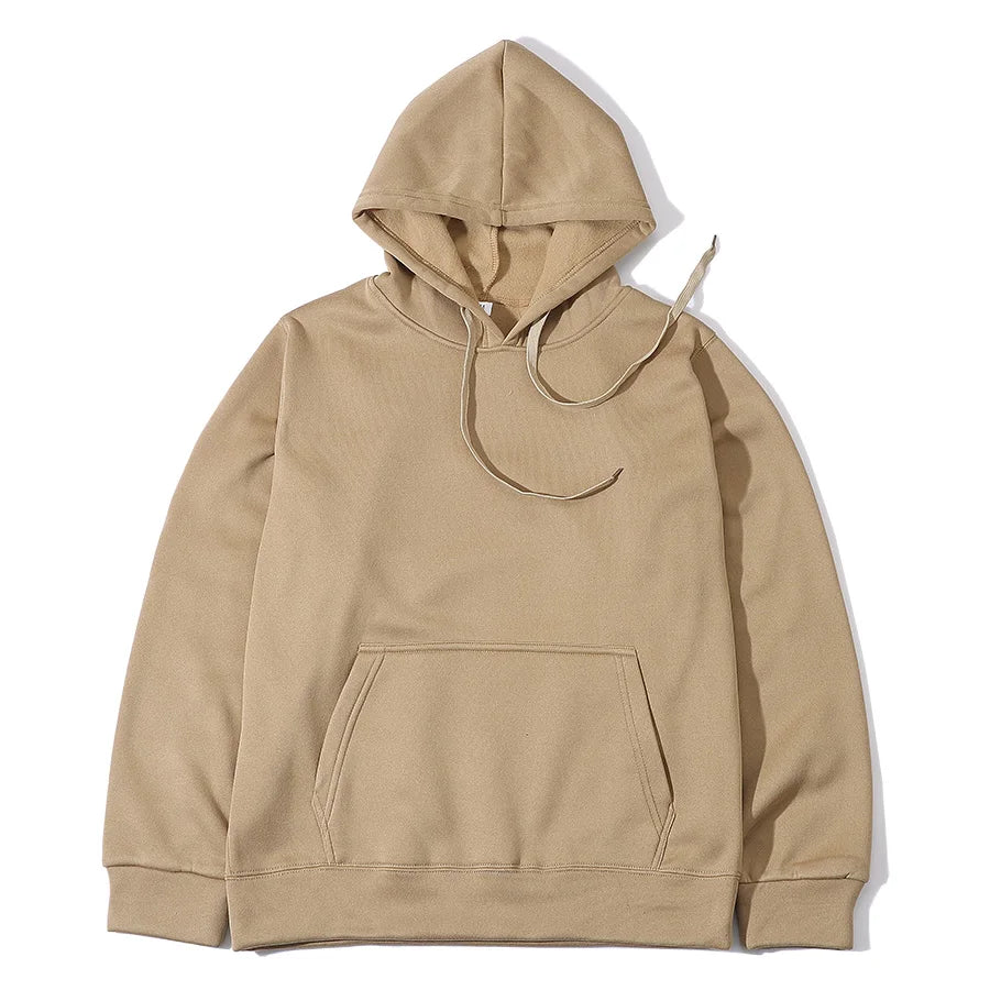 Unisex Solid Color Hoodie – Streetwear Fleece