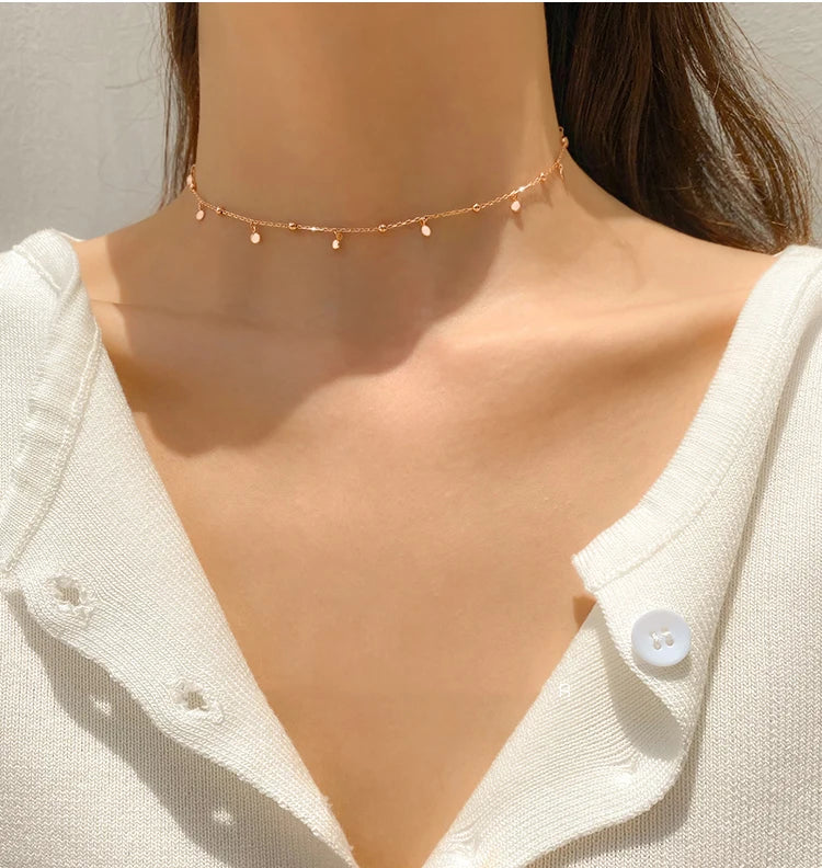 Women’s Silver Geometric Choker