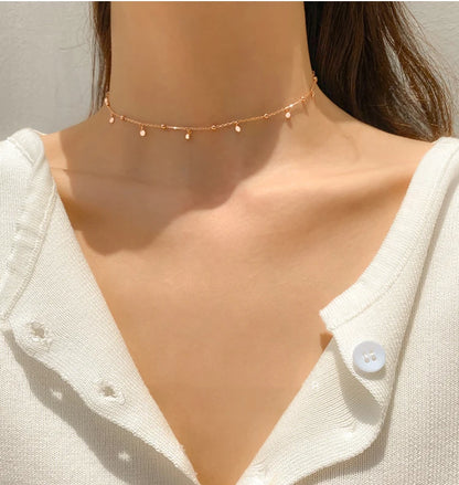 Women’s Silver Geometric Choker