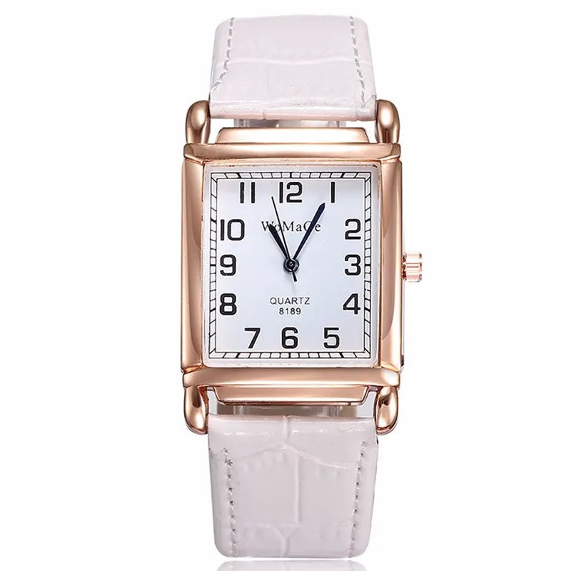 Women’s Rose Gold Square Quartz Watch