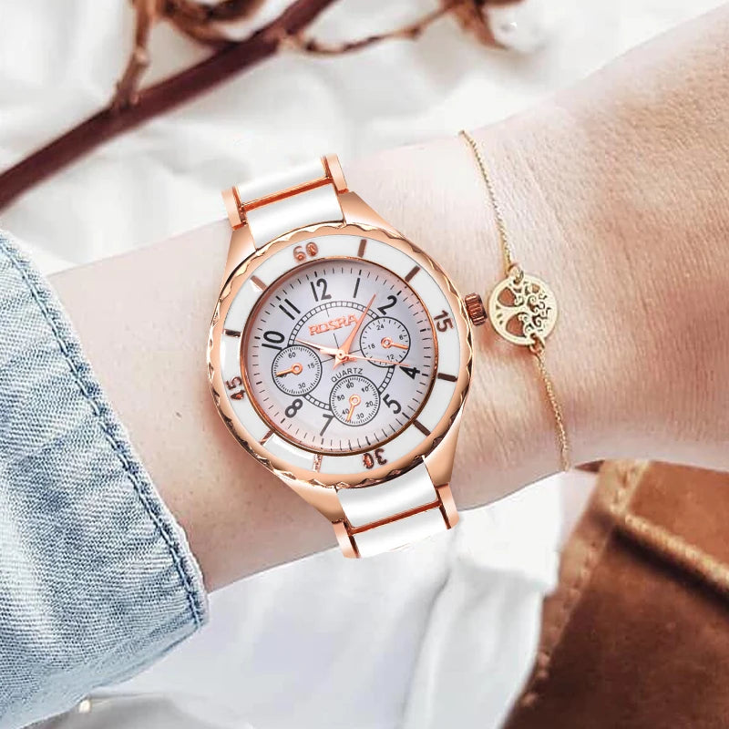 Women’s Rose Gold Quartz Steel Watch