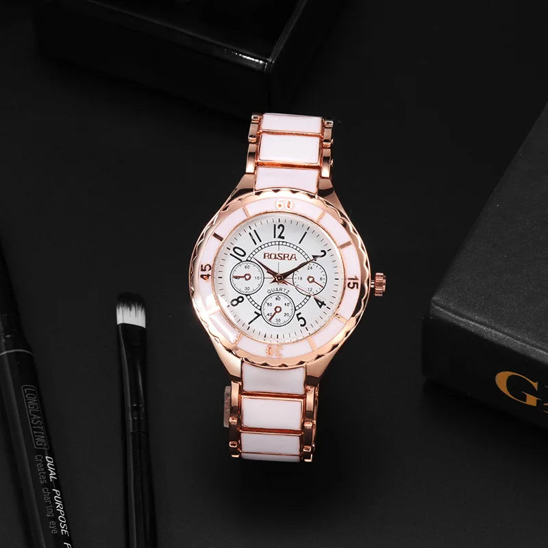 Women’s Rose Gold Quartz Steel Watch