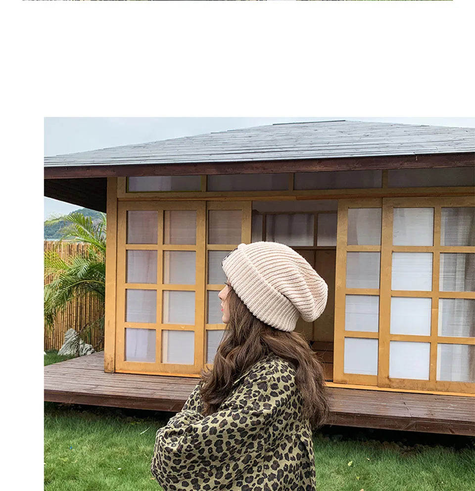 Oversized Knitted Winter Beanie