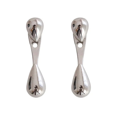 Women’s Silver Water Drop Stud Earrings