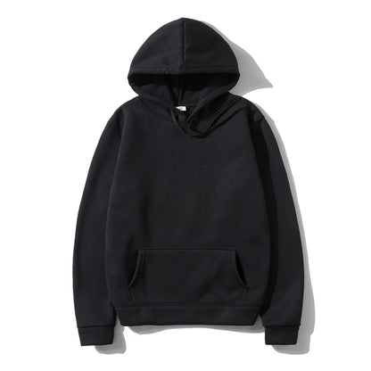 Unisex Solid Color Hoodie – Streetwear Fleece