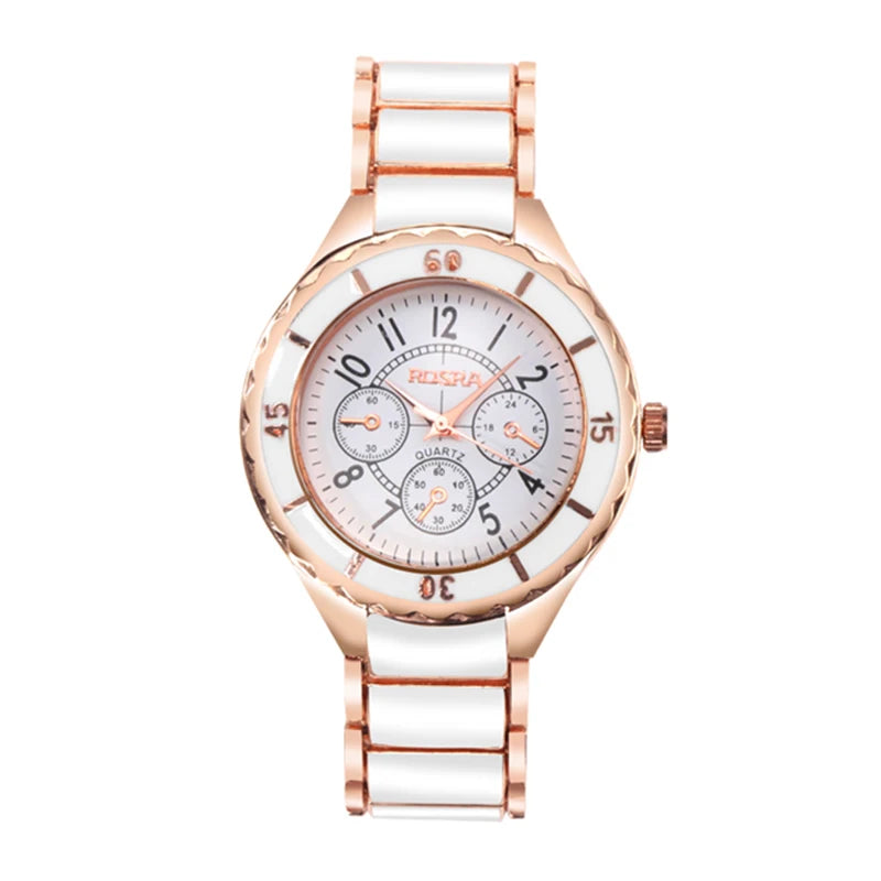 Women’s Rose Gold Quartz Steel Watch