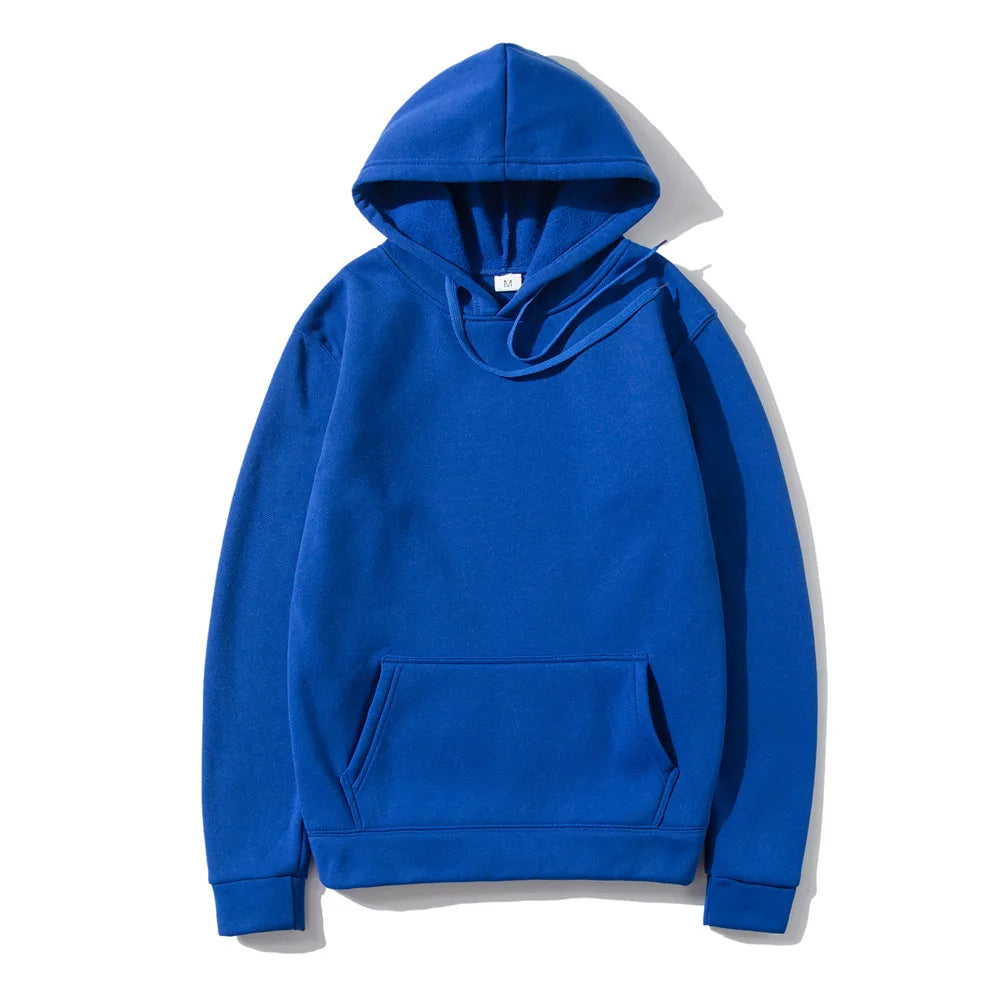 Unisex Solid Color Hoodie – Streetwear Fleece