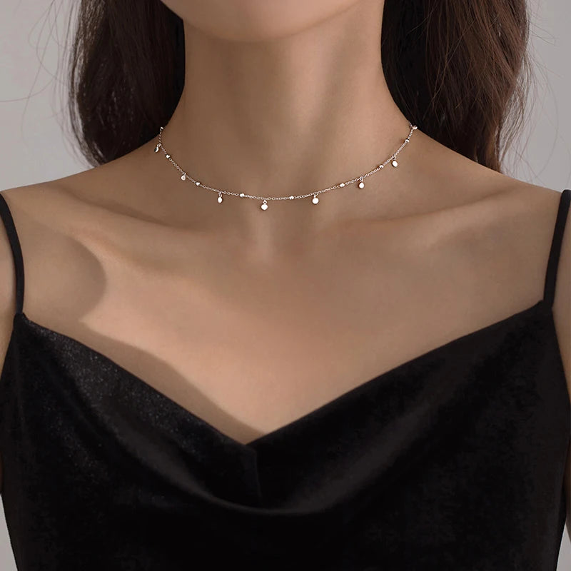 Women’s Silver Geometric Choker