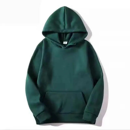 Unisex Solid Color Hoodie – Streetwear Fleece