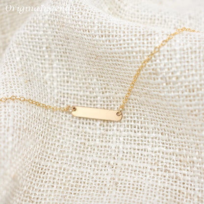 Handmade Gold-Filled Bar Bracelet