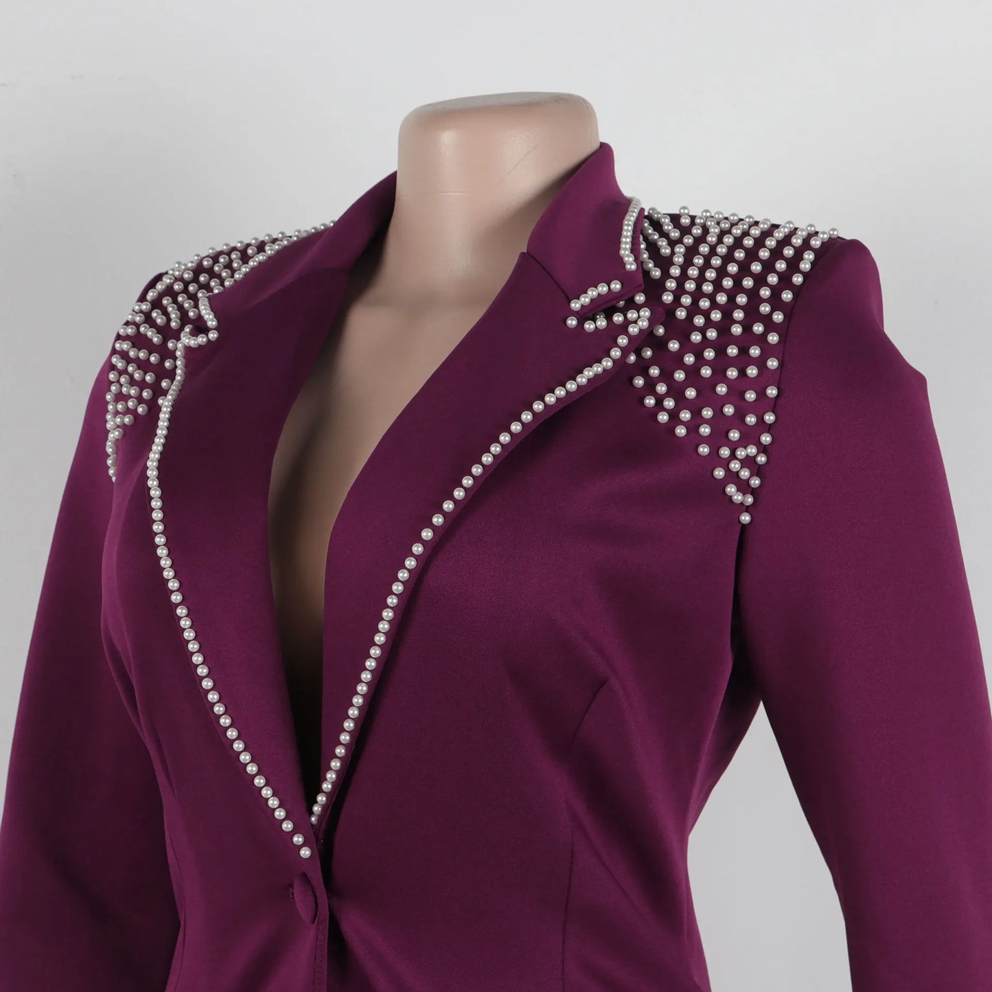 Women’s Two-Piece Pant Set – Y2K Blazer & High-Waist Slim Pants