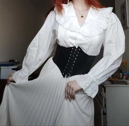 Women Blouse Female Shirt Summer Womens Blouses Spring Maxi Blusas Casual Elegant Vintage Long Sleeve Cotton Oversize Loose