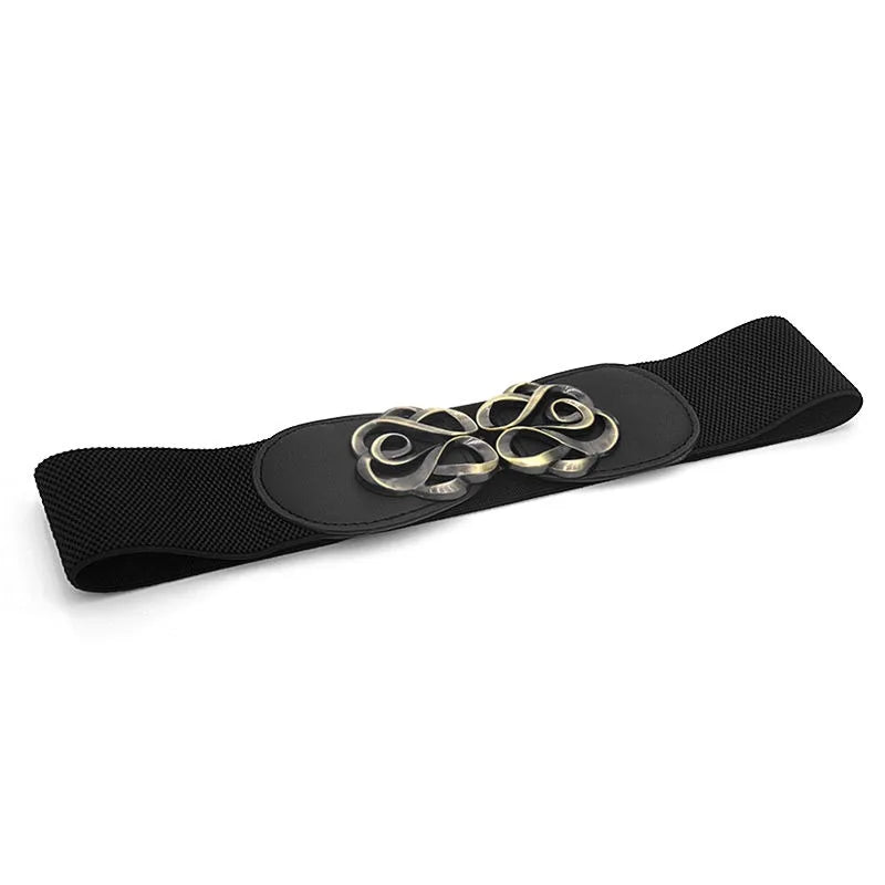 Women’s Elastic Waist Belt – Simple Fashion Buckle