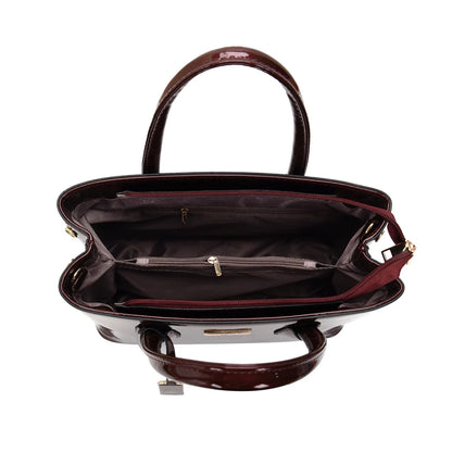 Women’s Patent Leather Shoulder Tote