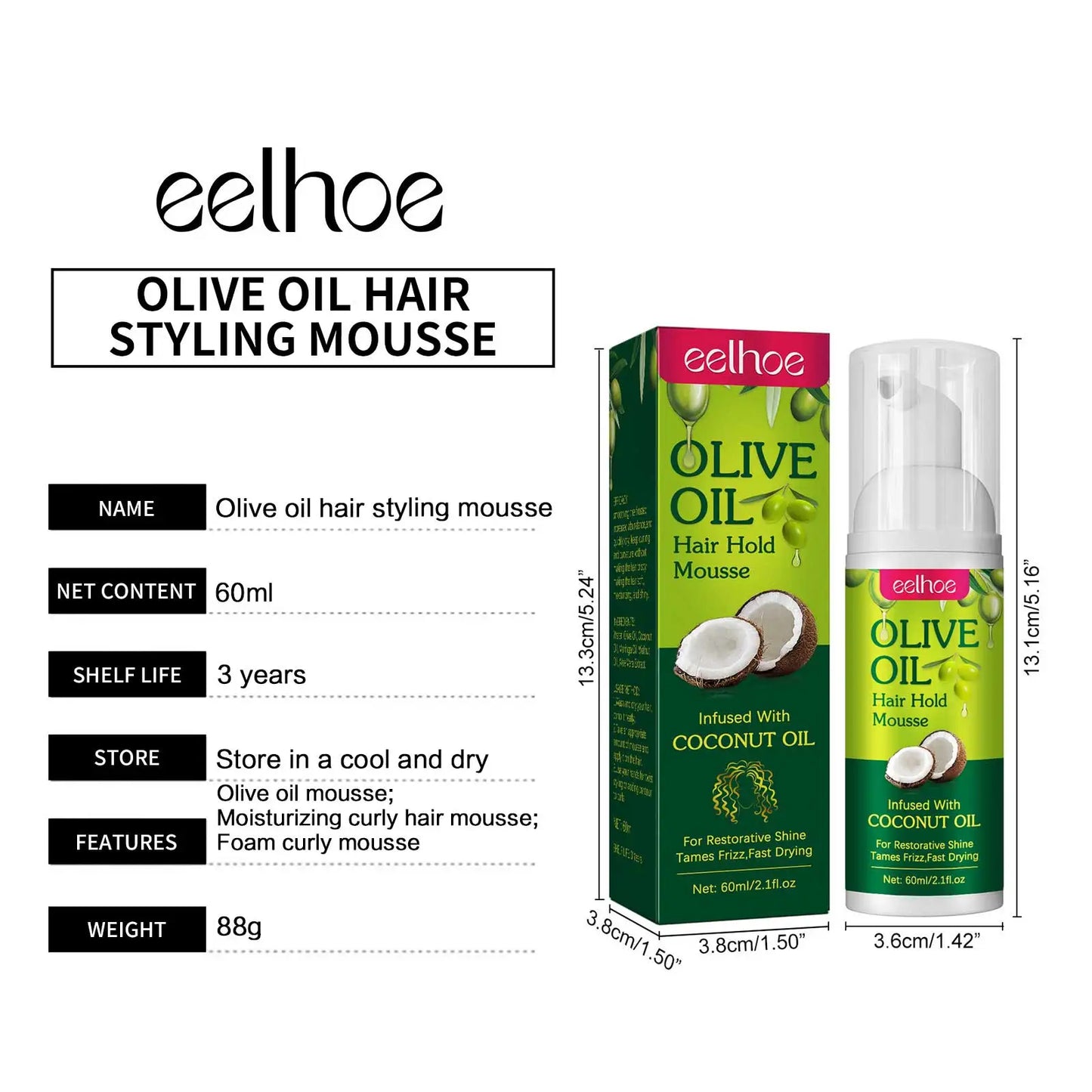 EELHOE Hair Styling Mousse