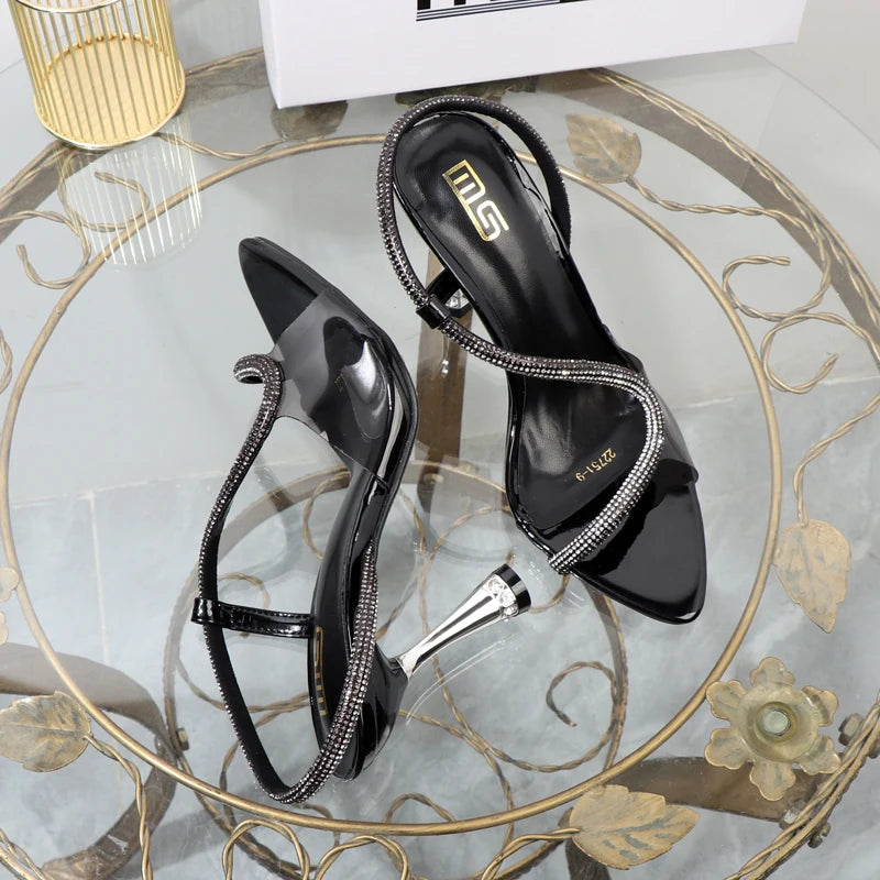 Women’s Stiletto Rhinestone Sandals
