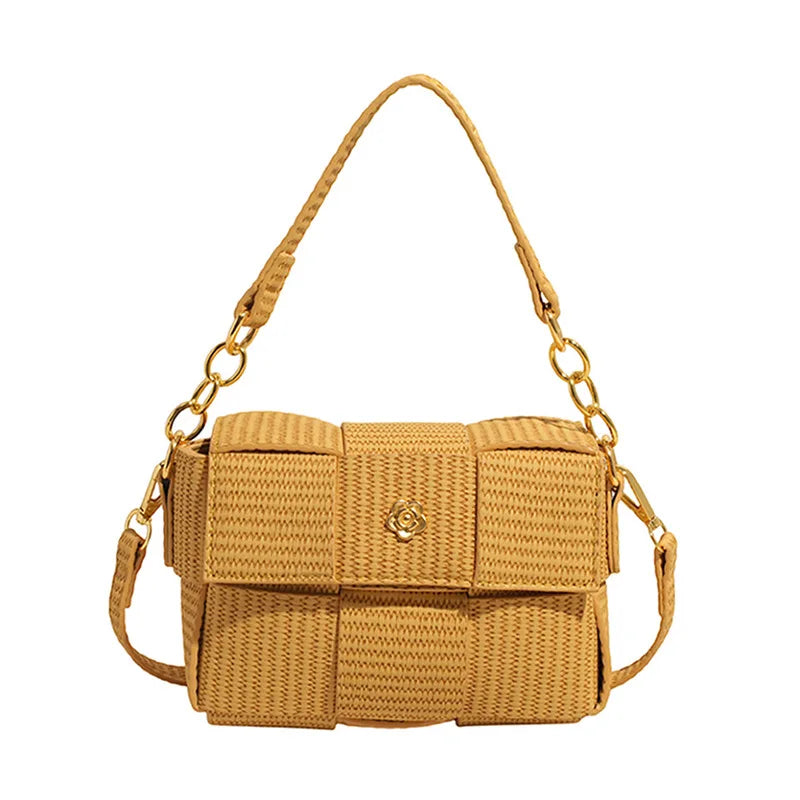 Women’s Woven Straw Tote Bag