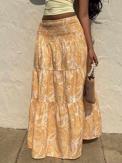 Women’s Elastic Waist A-Line Skirt