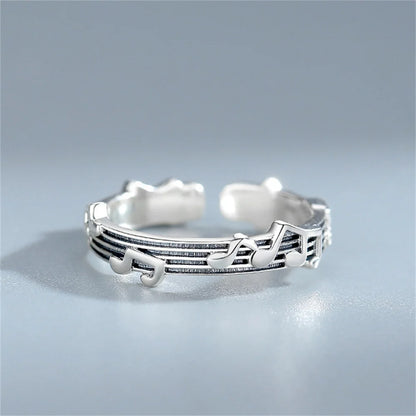 Women’s Music Note Stainless Steel Ring