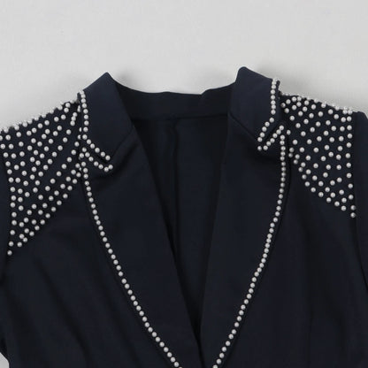 Women’s Two-Piece Pant Set – Y2K Blazer & High-Waist Slim Pants