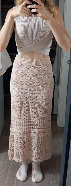 Women’s High-Waist Summer Midi Skirt