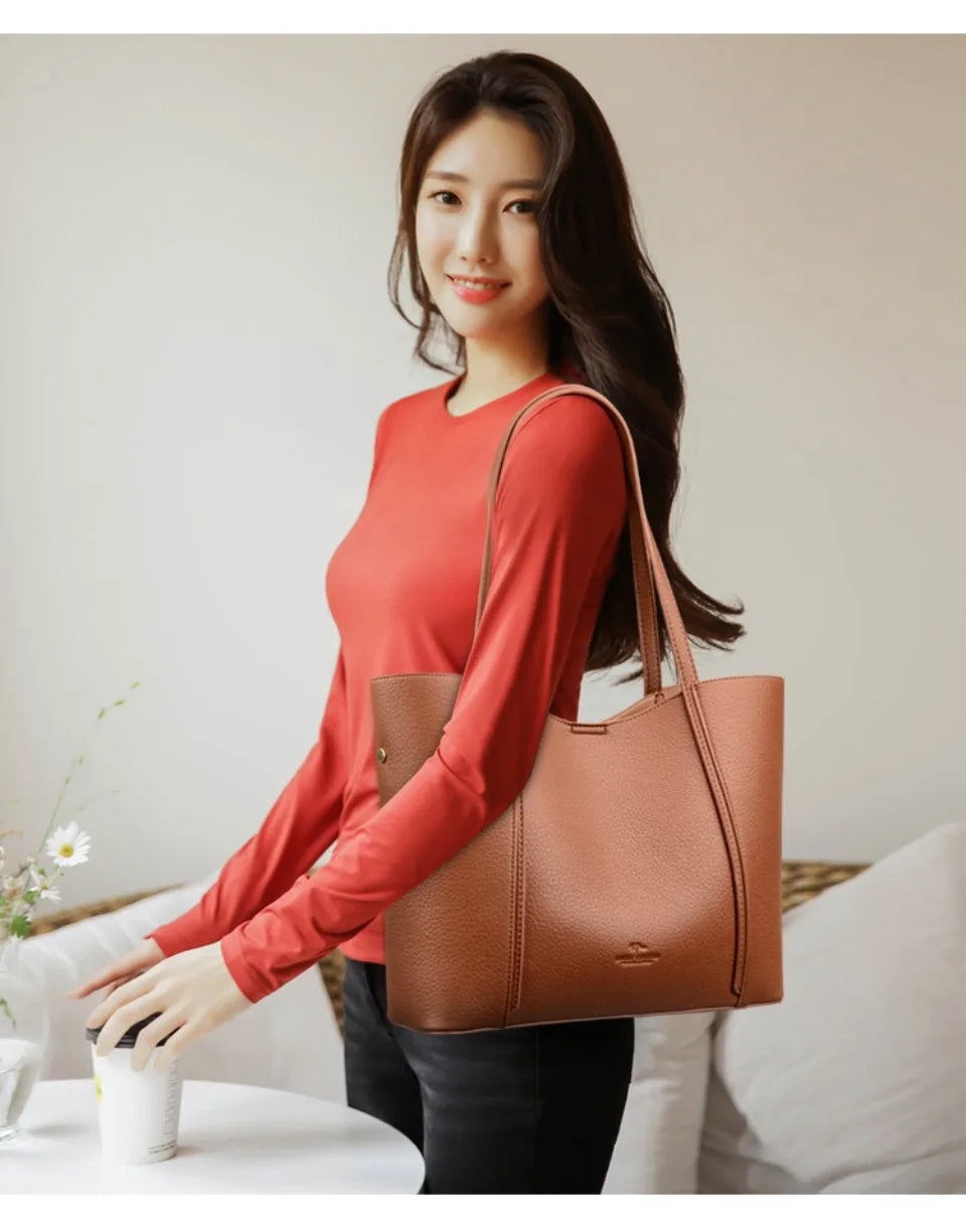 Women’s Luxury Leather Shoulder Tote