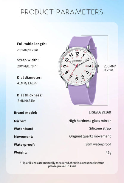 LIGE Women’s Waterproof Quartz Watch