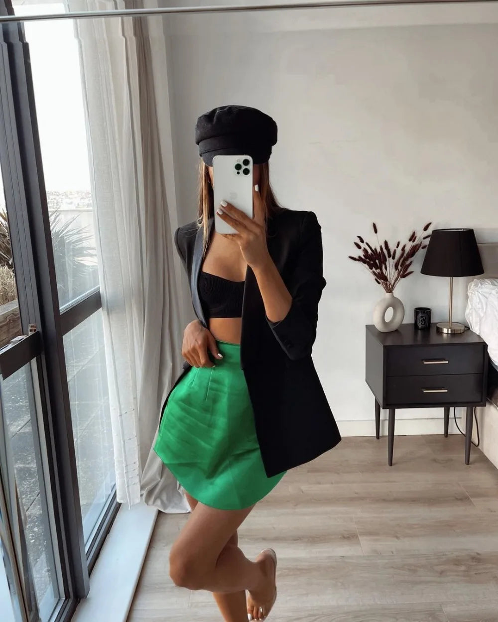 Women’s High-Waist Tennis Mini Skirt