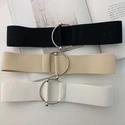 Women’s Black Elastic Waist Belt