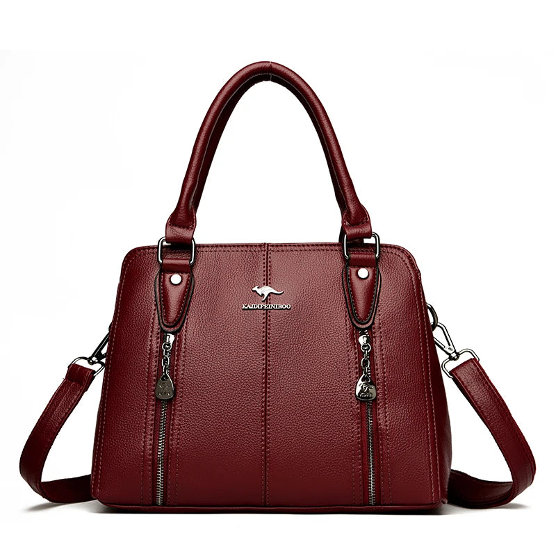 Women’s Luxury Leather Tote – Designer Large Shoulder Bag