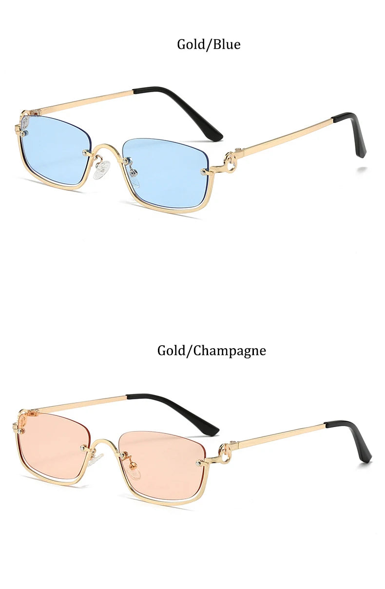 Women’s Half Frame Square Sunglasses