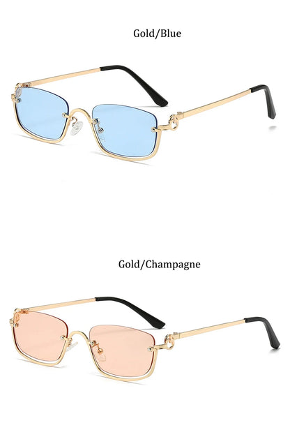 Women’s Half Frame Square Sunglasses