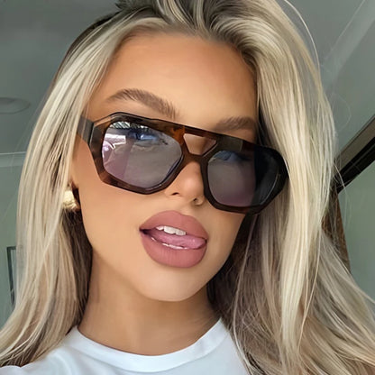 Unisex Vintage Square Sunglasses