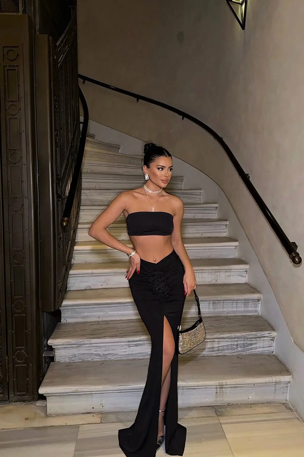 Women’s High-Waist Split Skirt – Summer Streetwear
