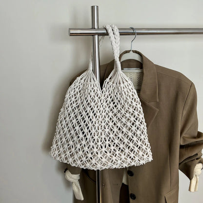Women’s Hand-Woven Hollow Shoulder Tote