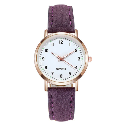 Women’s Luxury Leather Strap Quartz Watch