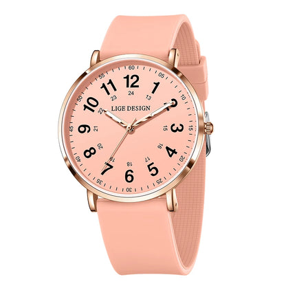 LIGE Women’s Waterproof Quartz Watch