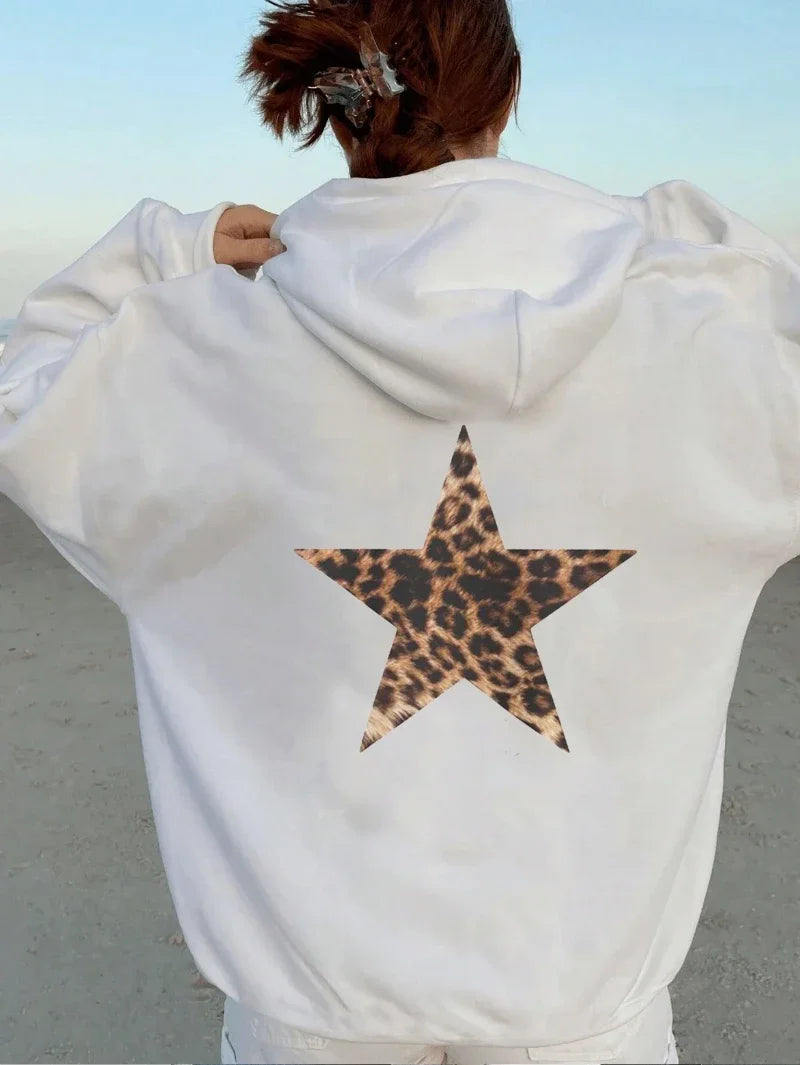 Women’s Leopard Pentagram Hoodie