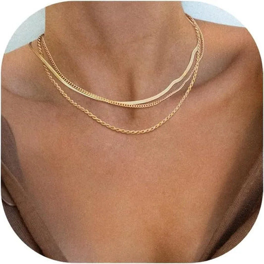 Women’s Gold Plated Snake Chain Necklace