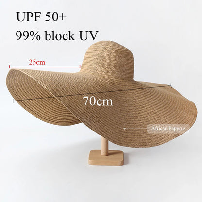 Women’s Oversized UV Protection Straw Hat