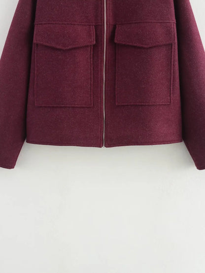 Women’s Suede Oversized Bomber Jacket