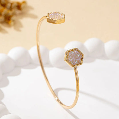 Women’s Adjustable Resin Open Bracelet