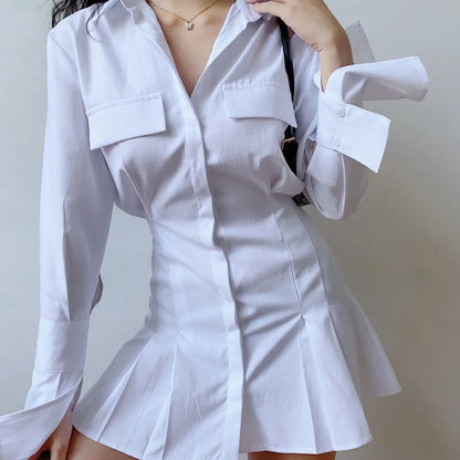 Blouses or Tops for Woman Cotton Black Beautiful Fashion Long Sleeve Cool Luxury White Sexy Women's Buttoned Shirt Aesthetic New